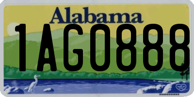 AL license plate 1AG0888