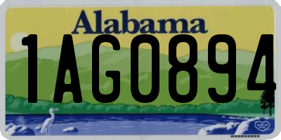 AL license plate 1AG0894