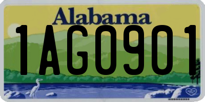 AL license plate 1AG0901