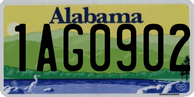 AL license plate 1AG0902