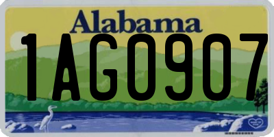 AL license plate 1AG0907