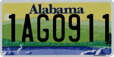 AL license plate 1AG0911