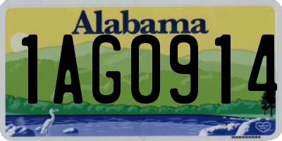 AL license plate 1AG0914