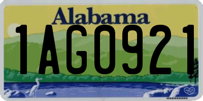 AL license plate 1AG0921