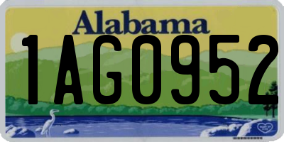 AL license plate 1AG0952