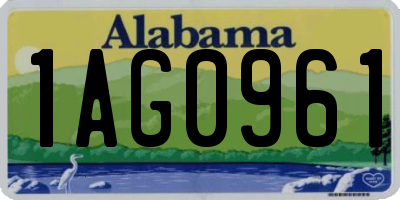 AL license plate 1AG0961
