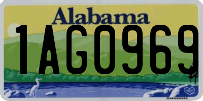 AL license plate 1AG0969