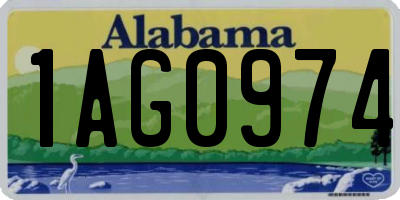 AL license plate 1AG0974