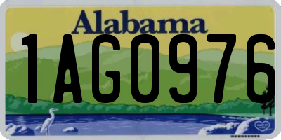 AL license plate 1AG0976