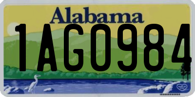 AL license plate 1AG0984