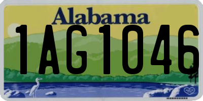 AL license plate 1AG1046