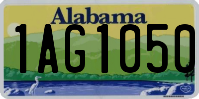AL license plate 1AG1050