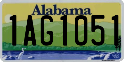 AL license plate 1AG1051