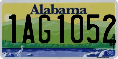 AL license plate 1AG1052