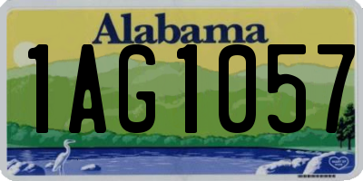 AL license plate 1AG1057