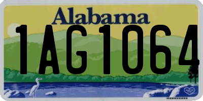 AL license plate 1AG1064