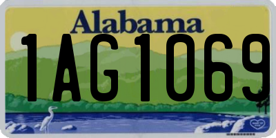 AL license plate 1AG1069