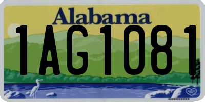 AL license plate 1AG1081