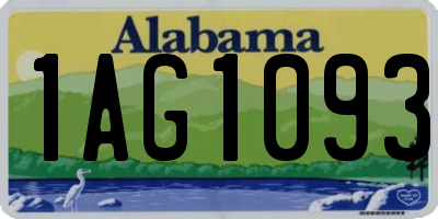 AL license plate 1AG1093