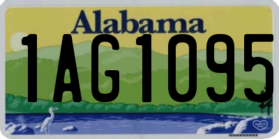 AL license plate 1AG1095