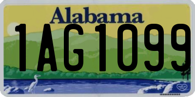 AL license plate 1AG1099