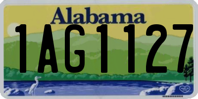 AL license plate 1AG1127