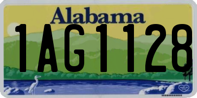 AL license plate 1AG1128
