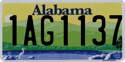 AL license plate 1AG1137