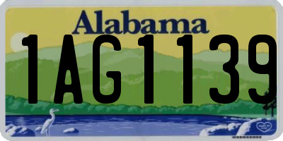 AL license plate 1AG1139
