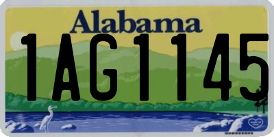 AL license plate 1AG1145