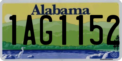 AL license plate 1AG1152