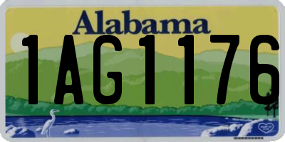 AL license plate 1AG1176