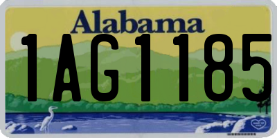 AL license plate 1AG1185