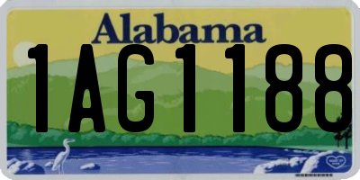 AL license plate 1AG1188