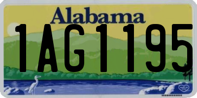 AL license plate 1AG1195