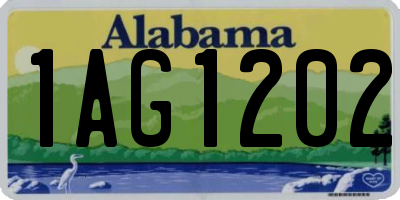AL license plate 1AG1202