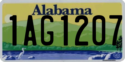 AL license plate 1AG1207