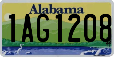 AL license plate 1AG1208