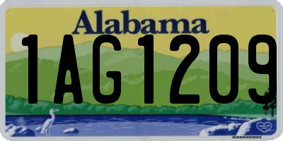 AL license plate 1AG1209