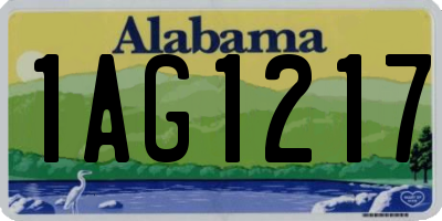 AL license plate 1AG1217