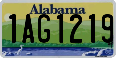 AL license plate 1AG1219