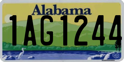 AL license plate 1AG1244