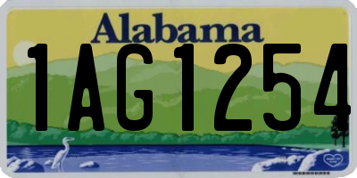 AL license plate 1AG1254