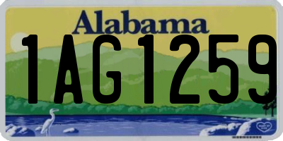 AL license plate 1AG1259