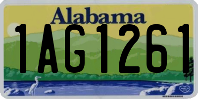 AL license plate 1AG1261