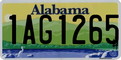 AL license plate 1AG1265