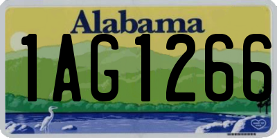 AL license plate 1AG1266