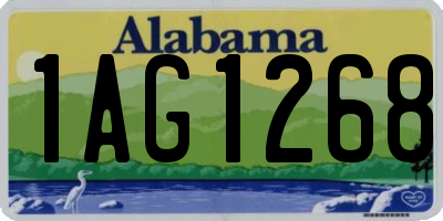 AL license plate 1AG1268
