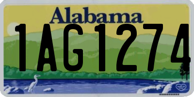 AL license plate 1AG1274