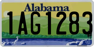 AL license plate 1AG1283